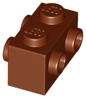 LEGO Steine (modifiziert) - 1 x 2 mit seitlichen Noppen